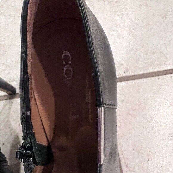 Coach black ankle booties size 10 - Picture 2 of 10